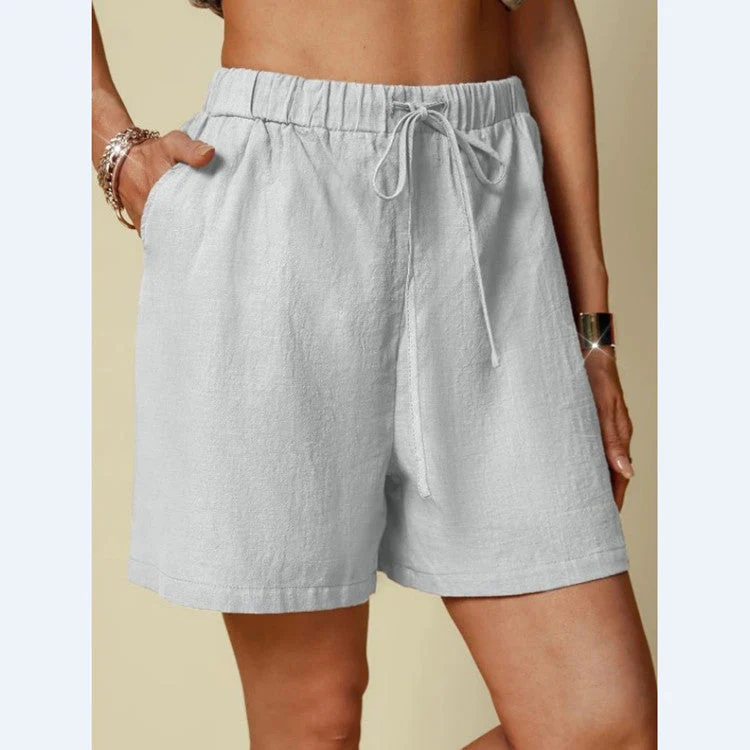 Damen Lockere Shorts mit Elastischem Bund und Praktischen Seitentaschen Heidi-Mode - Image 4