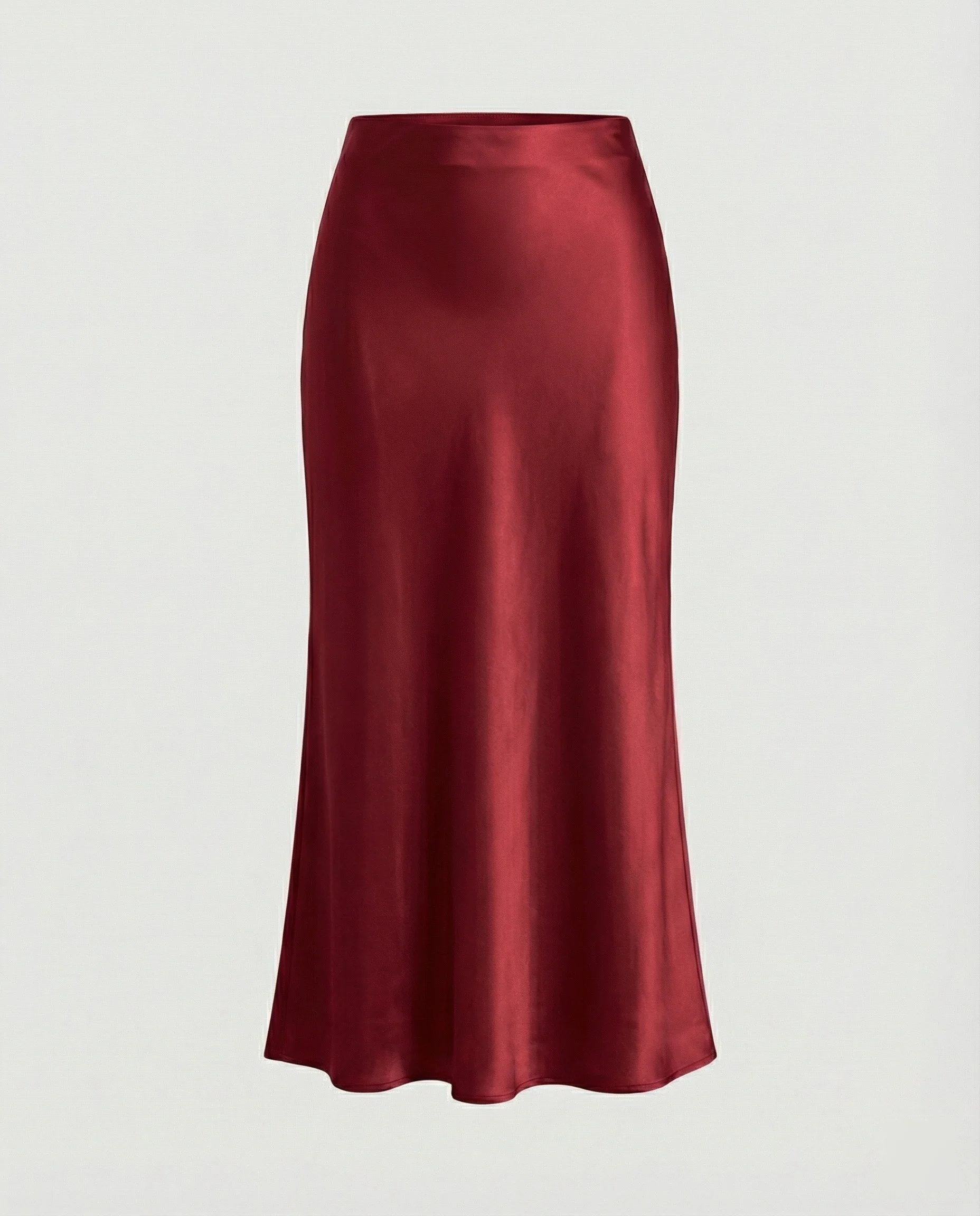 Damen Longskirt aus glattem Satin von Heidi Mode - Image 11