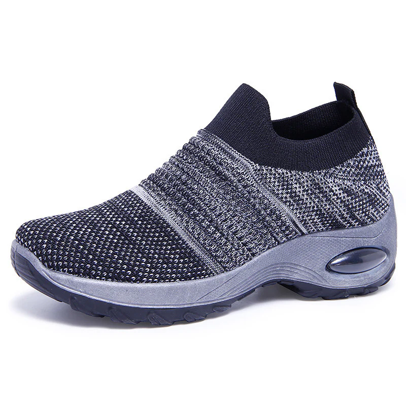 Damen Luftgepolsterte Sneakers mit elastischem Strickoberteil Heidi Mode - Image 7