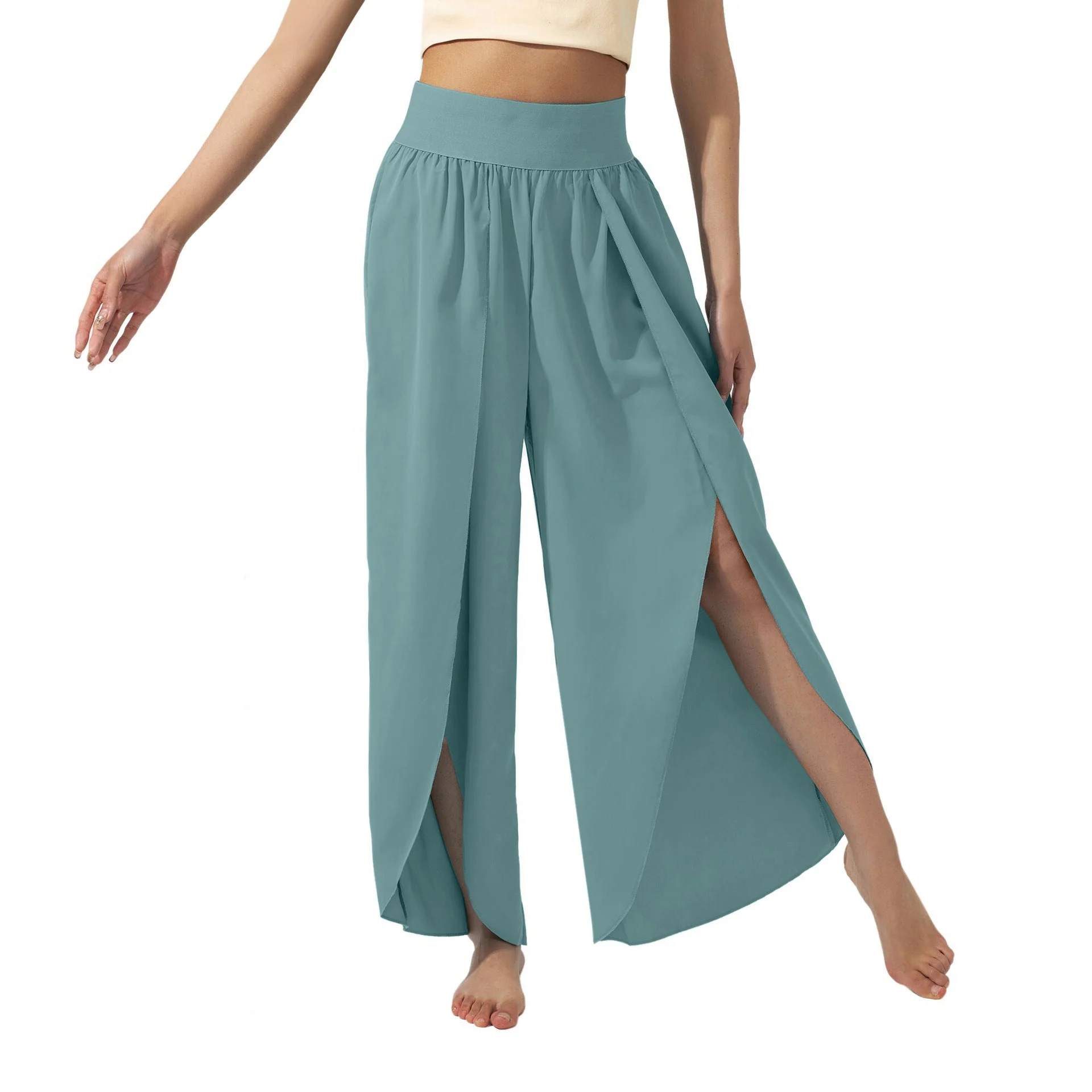 Damen Luftige Culotte mit Seitenschlitzen Heidi-Mode - Image 4