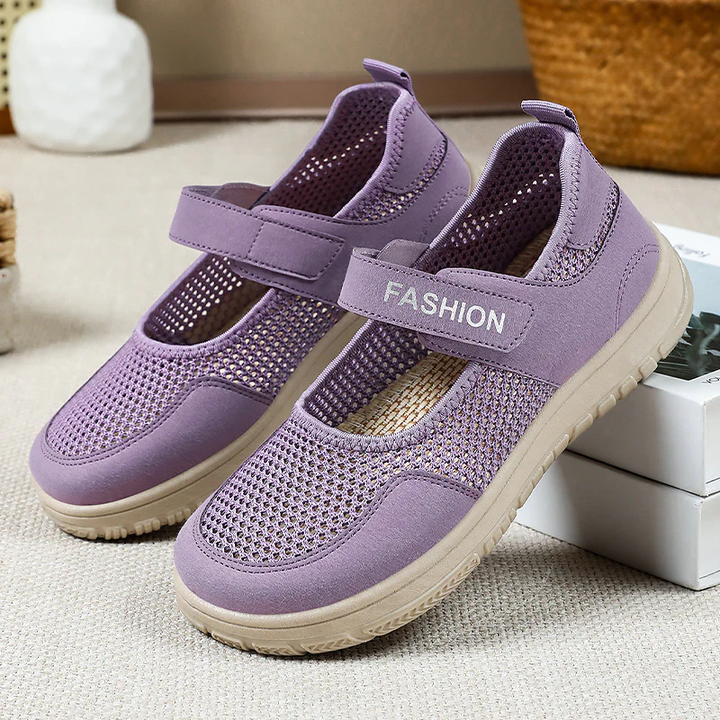 Damen luftige Leichtgewicht Sneakers mit Klettverschluss Heidi Mode - Image 6
