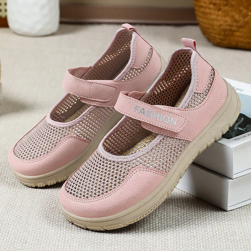 Damen luftige Leichtgewicht Sneakers mit Klettverschluss Heidi Mode - Image 8