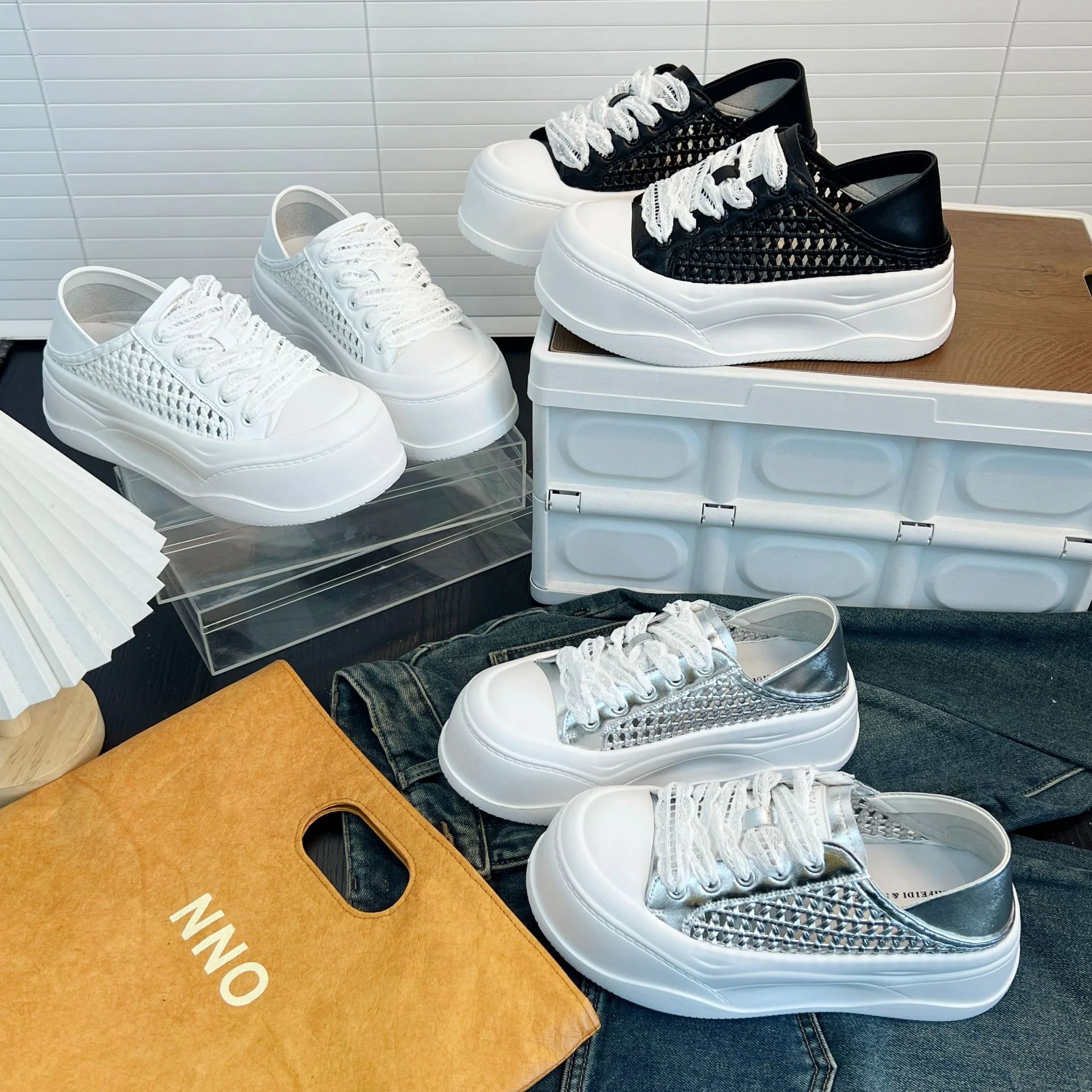 Damen luftige Sneaker mit innovativem Mesh-Design und sportlichem Komfort Heidi Mode - Image 4