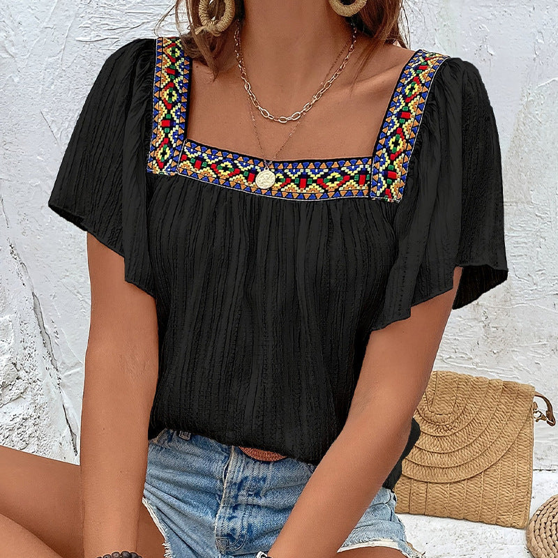 Damen Luftige Sommerbluse mit Stickereien Heidi-Mode - Image 8