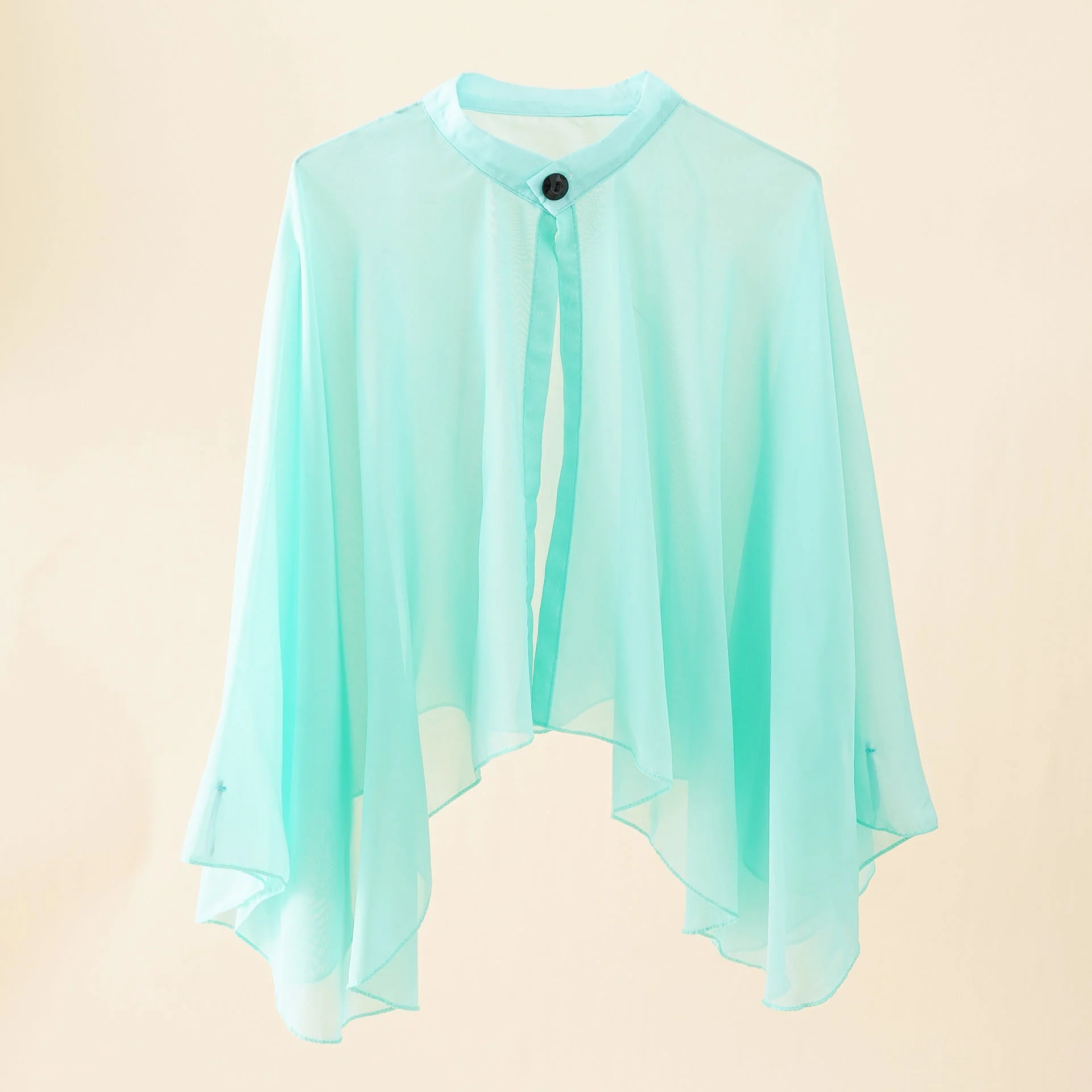 Damen Luftiger Chiffon-Kimono mit Weit Ausgestellten Ärmeln Heidi-Mode - Image 16