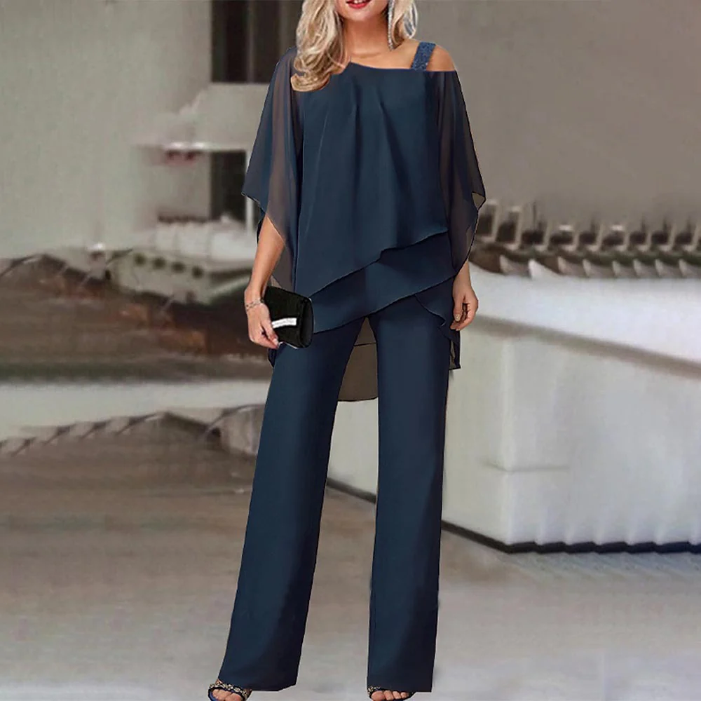 Damen Luftiger Overall mit schulterfreiem Design und weitem Bein Heidi Mode - Image 3