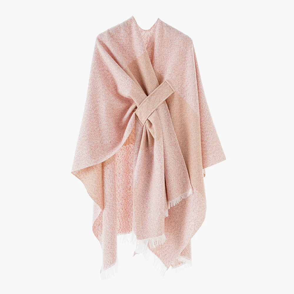 Damen Luxuriöser Oversize Poncho Aus Hochwertigem Mischgewebe Heidi-Mode - Image 10