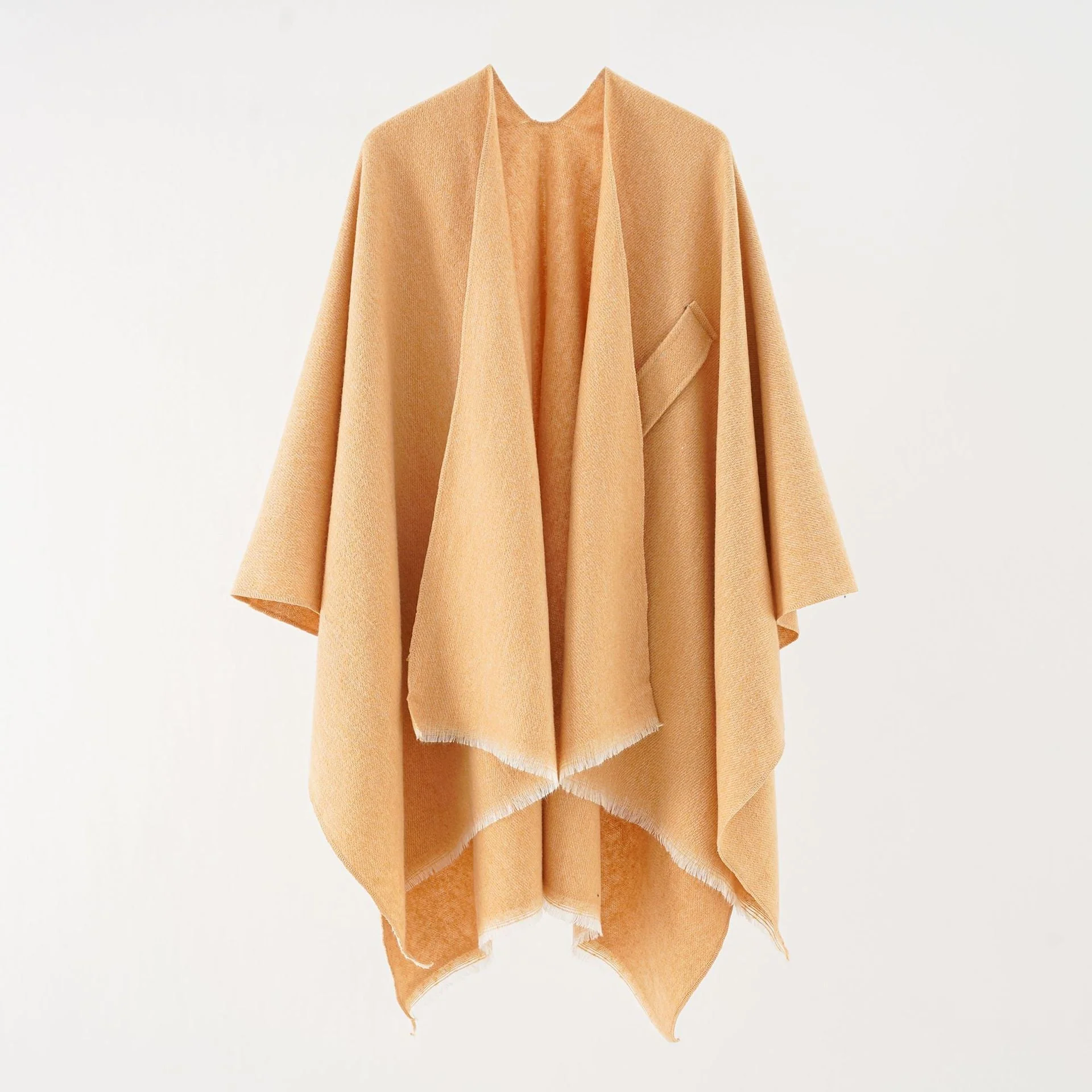 Damen Luxuriöser Oversize Poncho Aus Hochwertigem Mischgewebe Heidi-Mode - Image 14