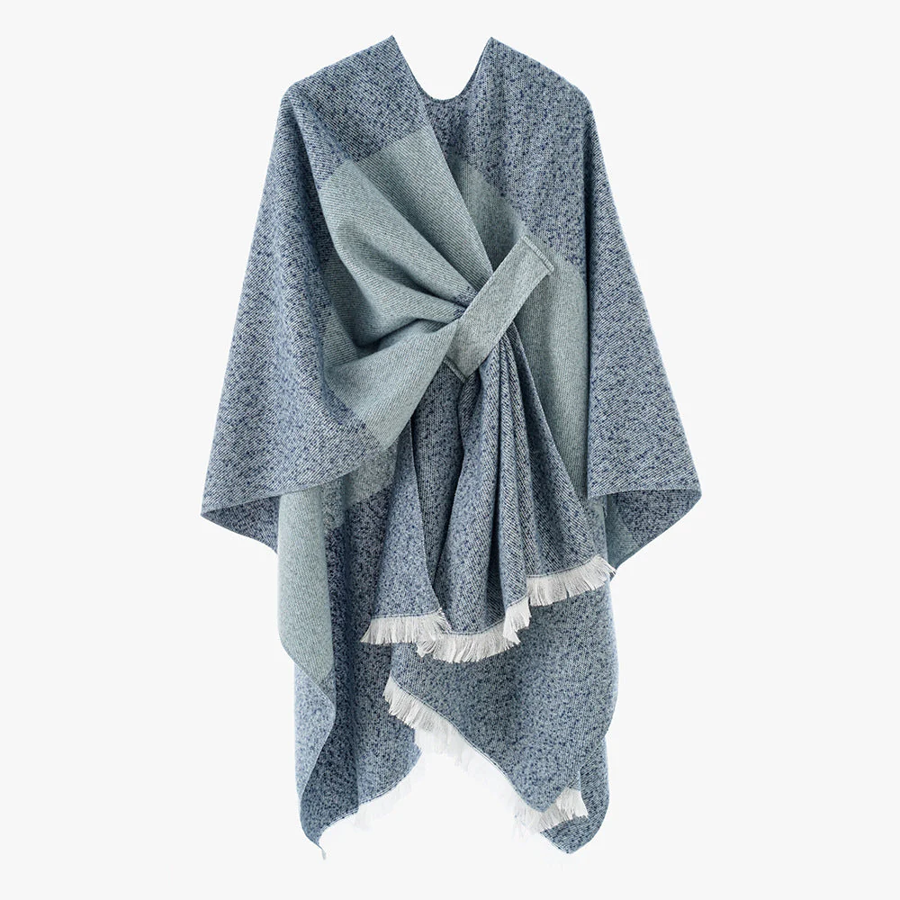 Damen Luxuriöser Oversize Poncho Aus Hochwertigem Mischgewebe Heidi-Mode - Image 15