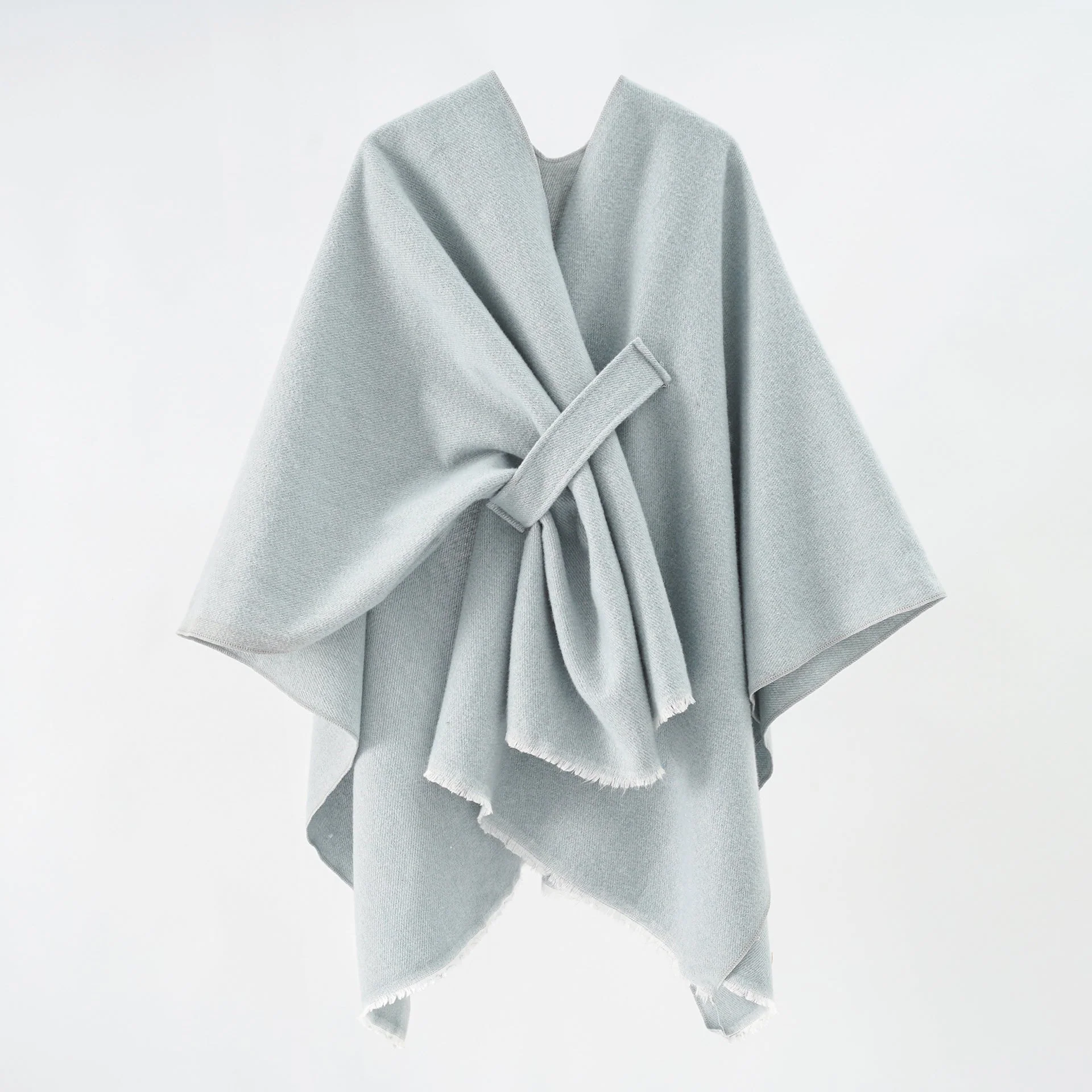 Damen Luxuriöser Oversize Poncho Aus Hochwertigem Mischgewebe Heidi-Mode - Image 18