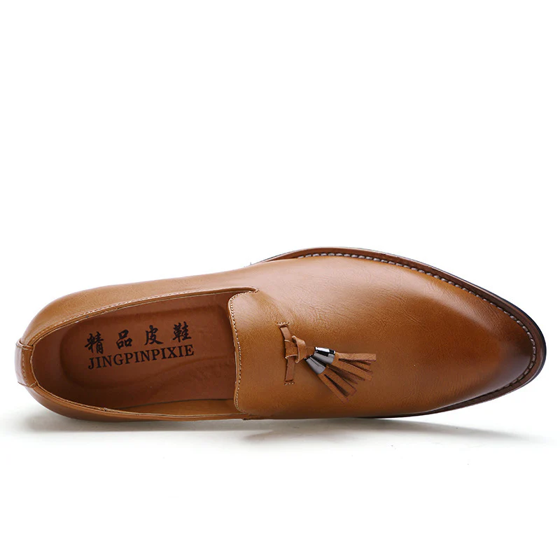Damen Luxus Loafers aus echtem Leder mit modischen Fransen Heidi Mode - Image 3