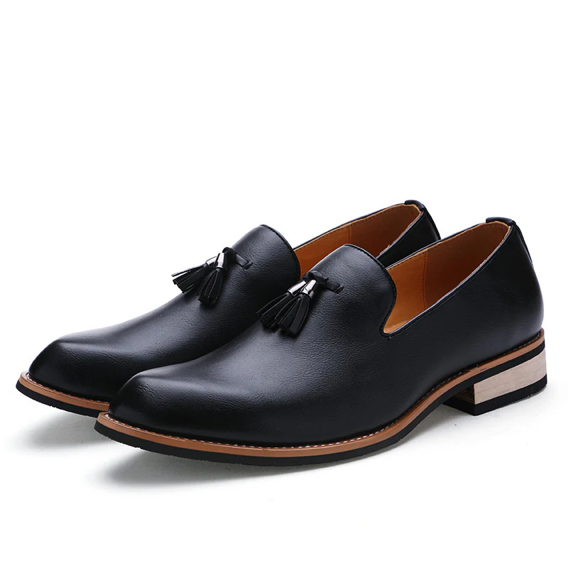 Damen Luxus Loafers aus echtem Leder mit modischen Fransen Heidi Mode - Image 6