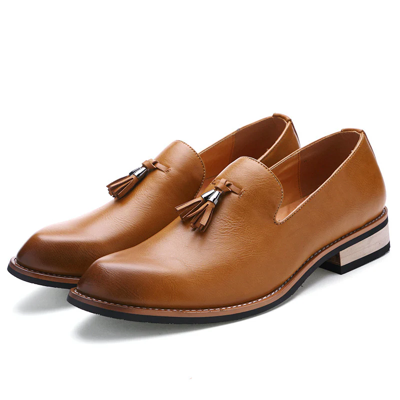 Damen Luxus Loafers aus echtem Leder mit modischen Fransen Heidi Mode - Image 7