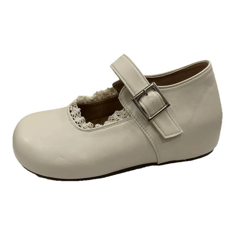 Damen Mary Jane Schuhe mit dekorativer Schnalle und eleganter Spitze Heidi Mode - Image 5