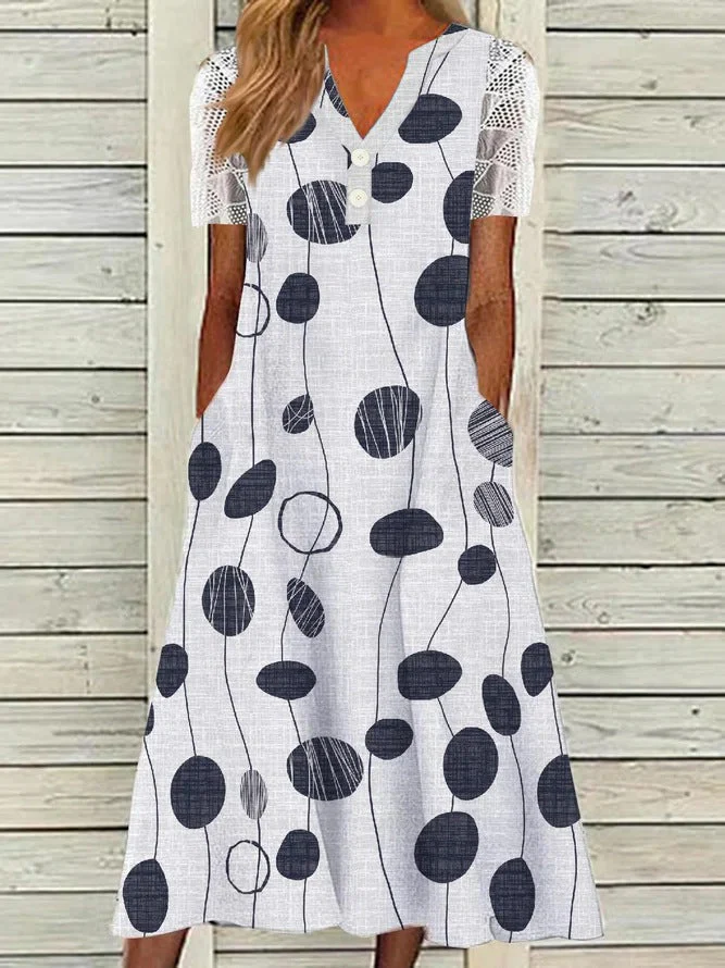 Damen Maxi-Kleid mit Floralem Design und Praktischem Knopfverschluss Heidi-Mode - Image 6