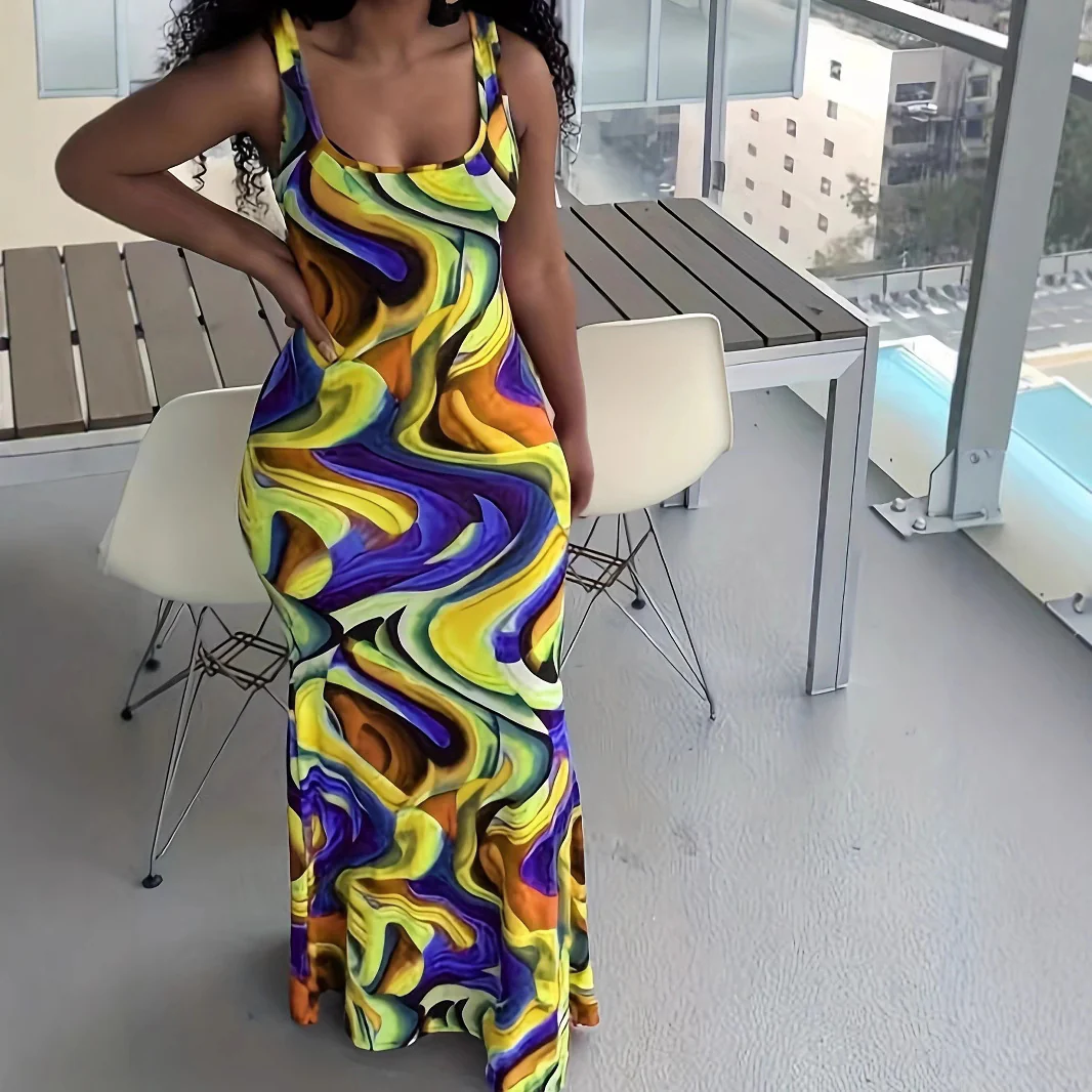 Damen Maxikleid mit exklusivem Farbverlauf und figurumspielendem Schnitt Heidi-Mode - Image 4