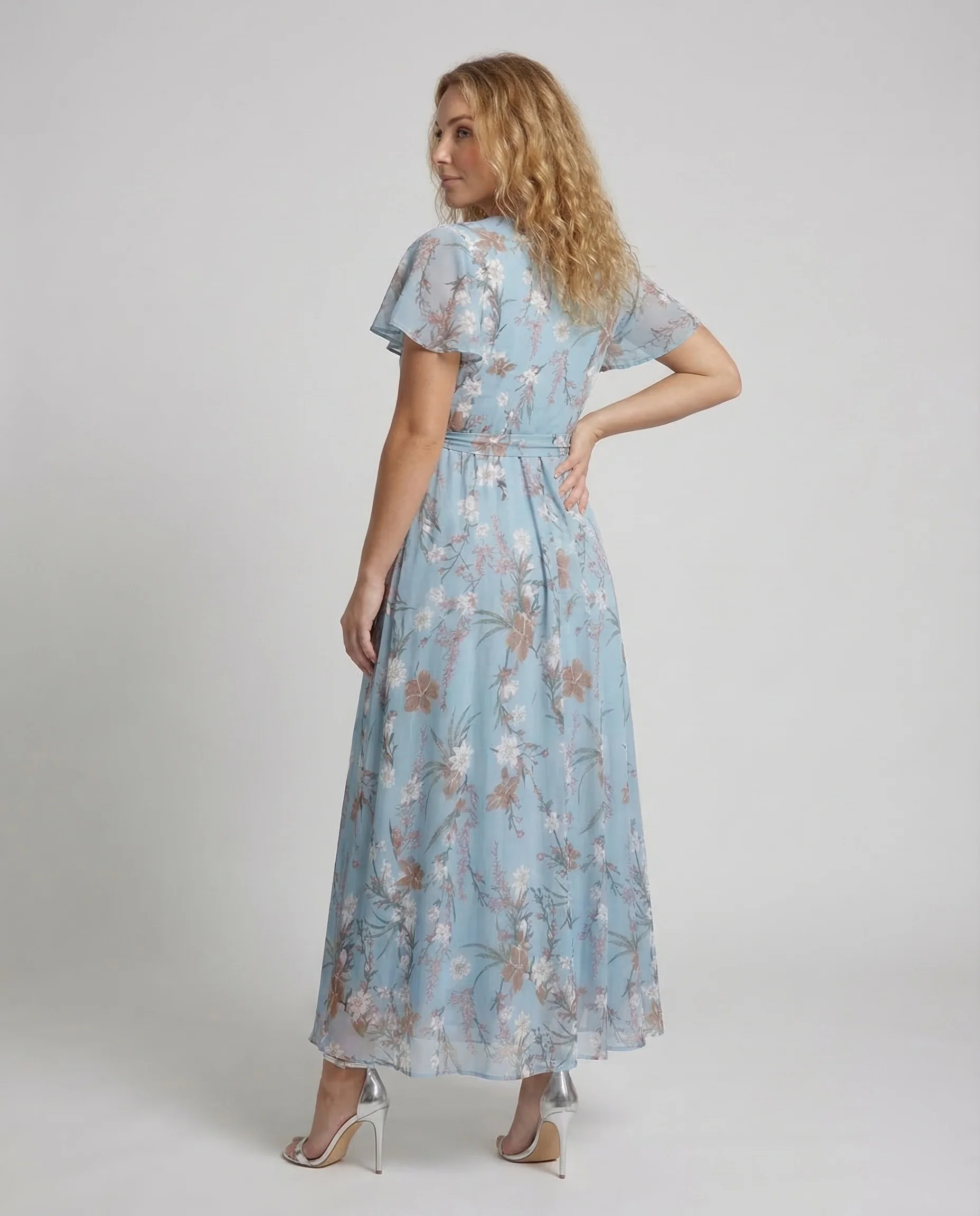 Damen Maxikleid mit floralem Design - Image 4