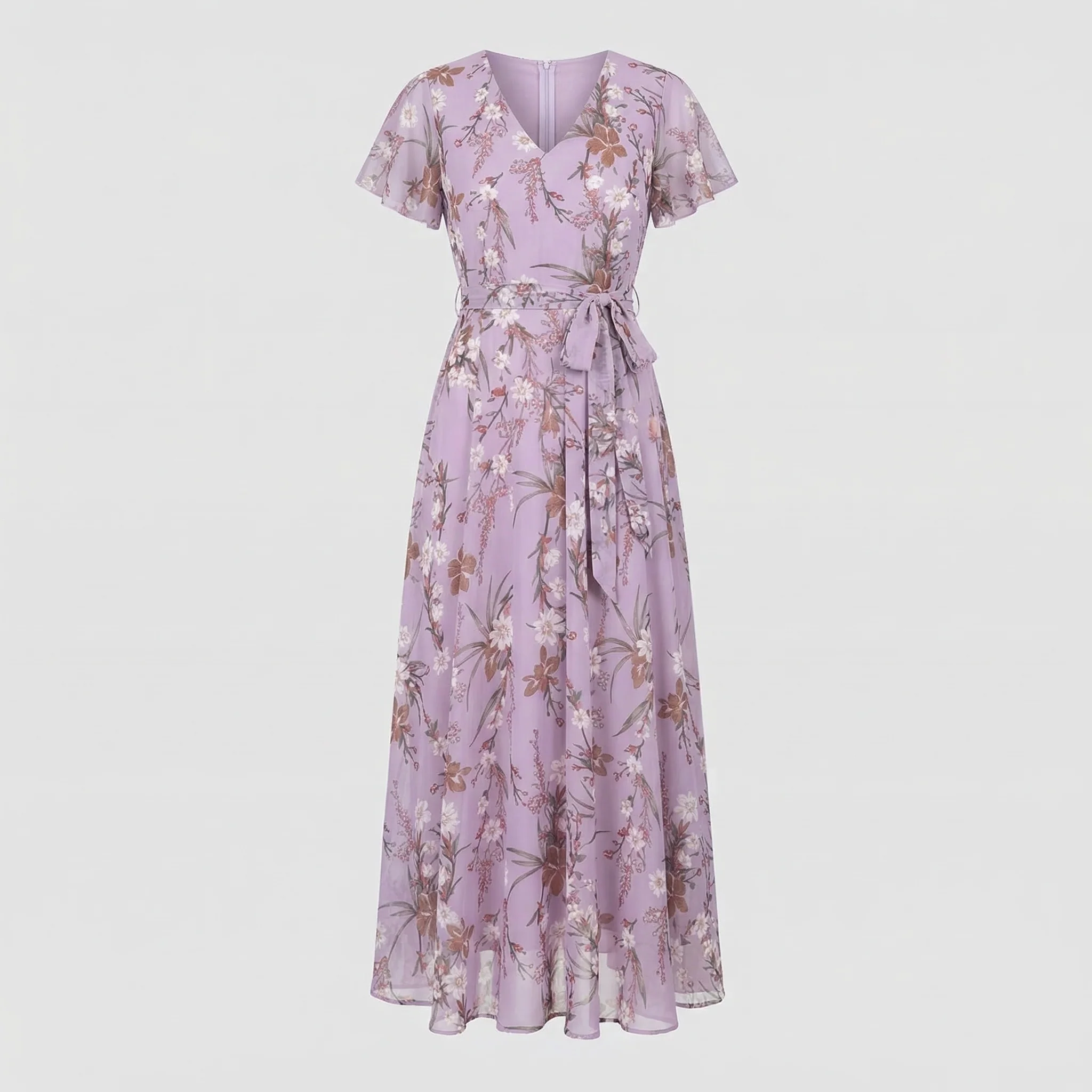 Damen Maxikleid mit floralem Design - Image 8
