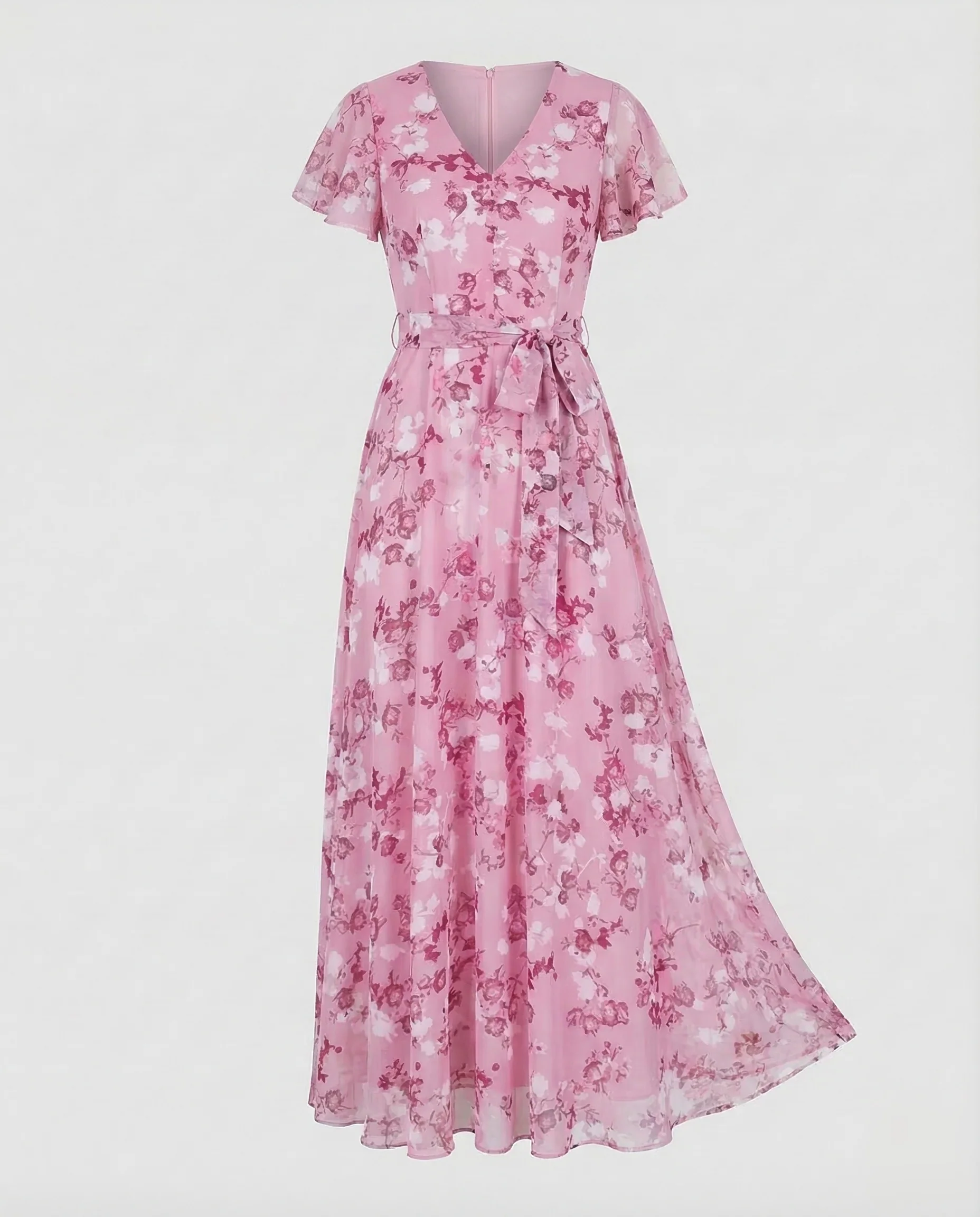 Damen Maxikleid mit floralem Design - Image 9