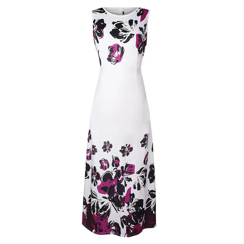 Damen Maxikleid mit Floralem Print und Praktischen Taschen Heidi-Mode - Image 3