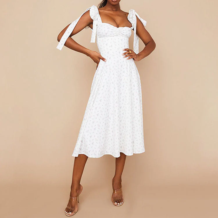 Damen Maxikleid mit Tiefem Schlitz und Gerafftem Oberteil Heidi-Mode - Image 6