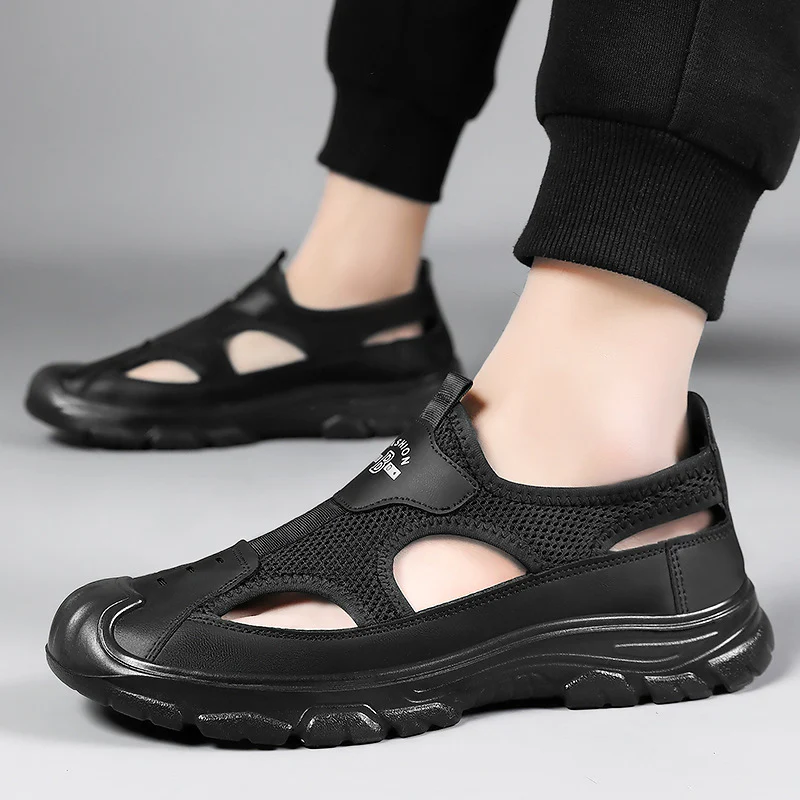 Damen Mesh-Sandalen mit rutschfester Laufsohle und verstellbarem Riemen Heidi Mode - Image 2
