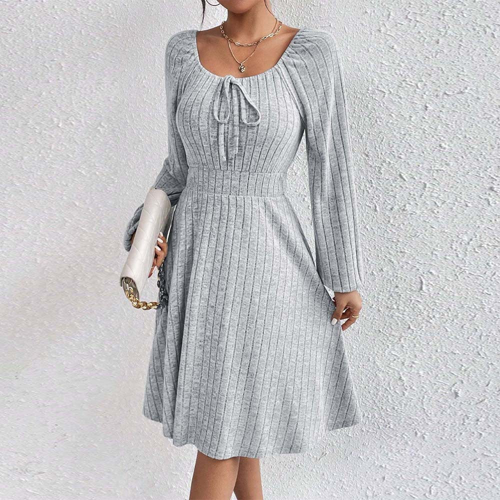 Damen Midi-Kleid mit Elastischem Material und Modischer Raffung Heidi-Mode - Image 6
