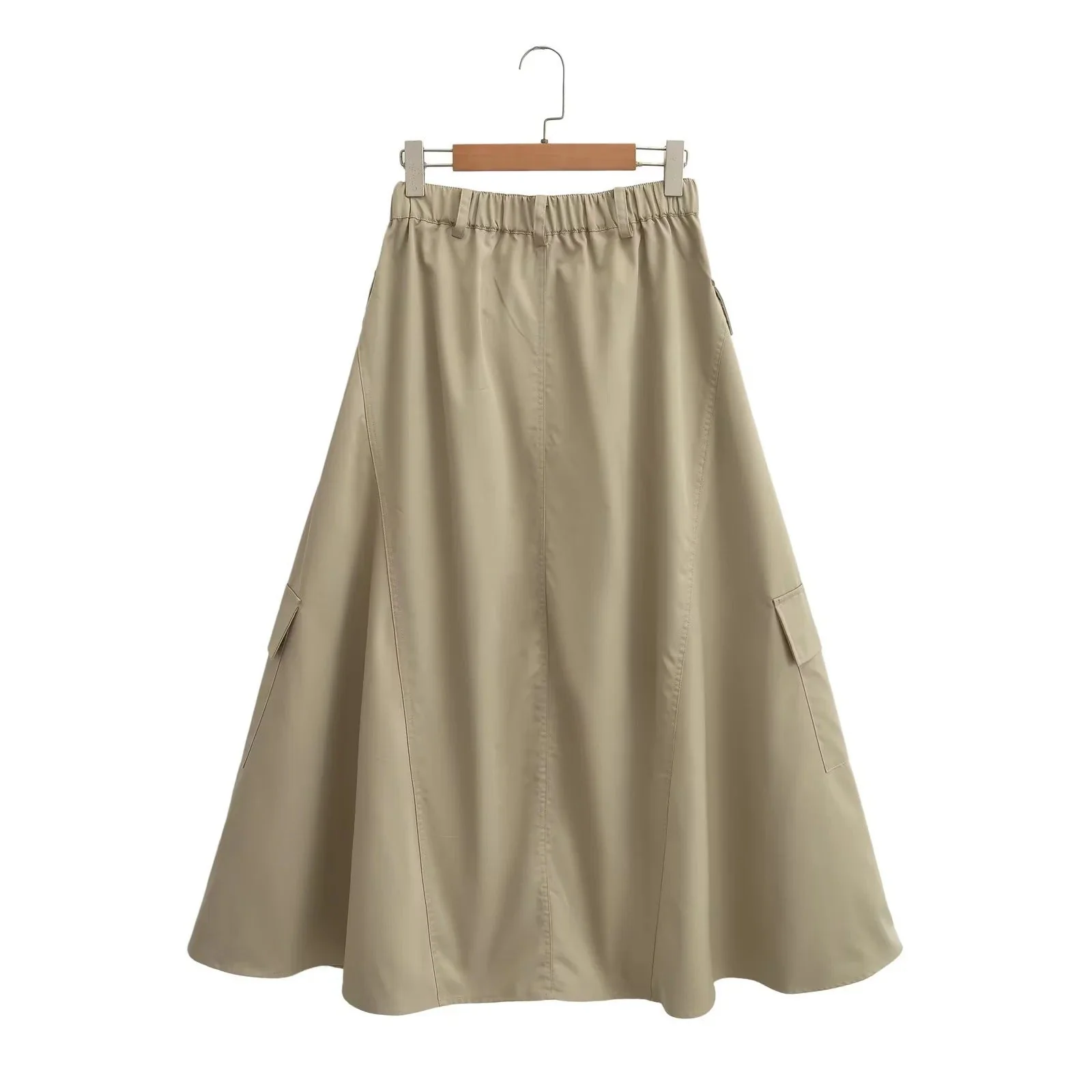Damen Midirock mit Praktischen Cargo-Taschen und Elegantem Schnitt Heidi-Mode - Image 2
