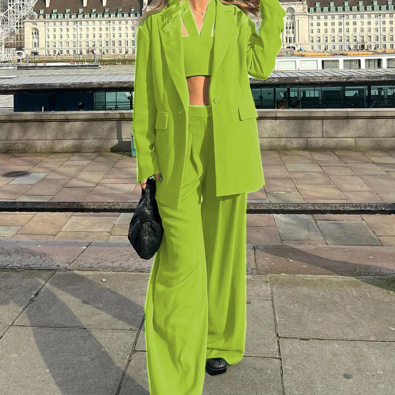 Damen Mode Set mit Weitem Blazer und Cropped Top Heidi-Mode - Image 7