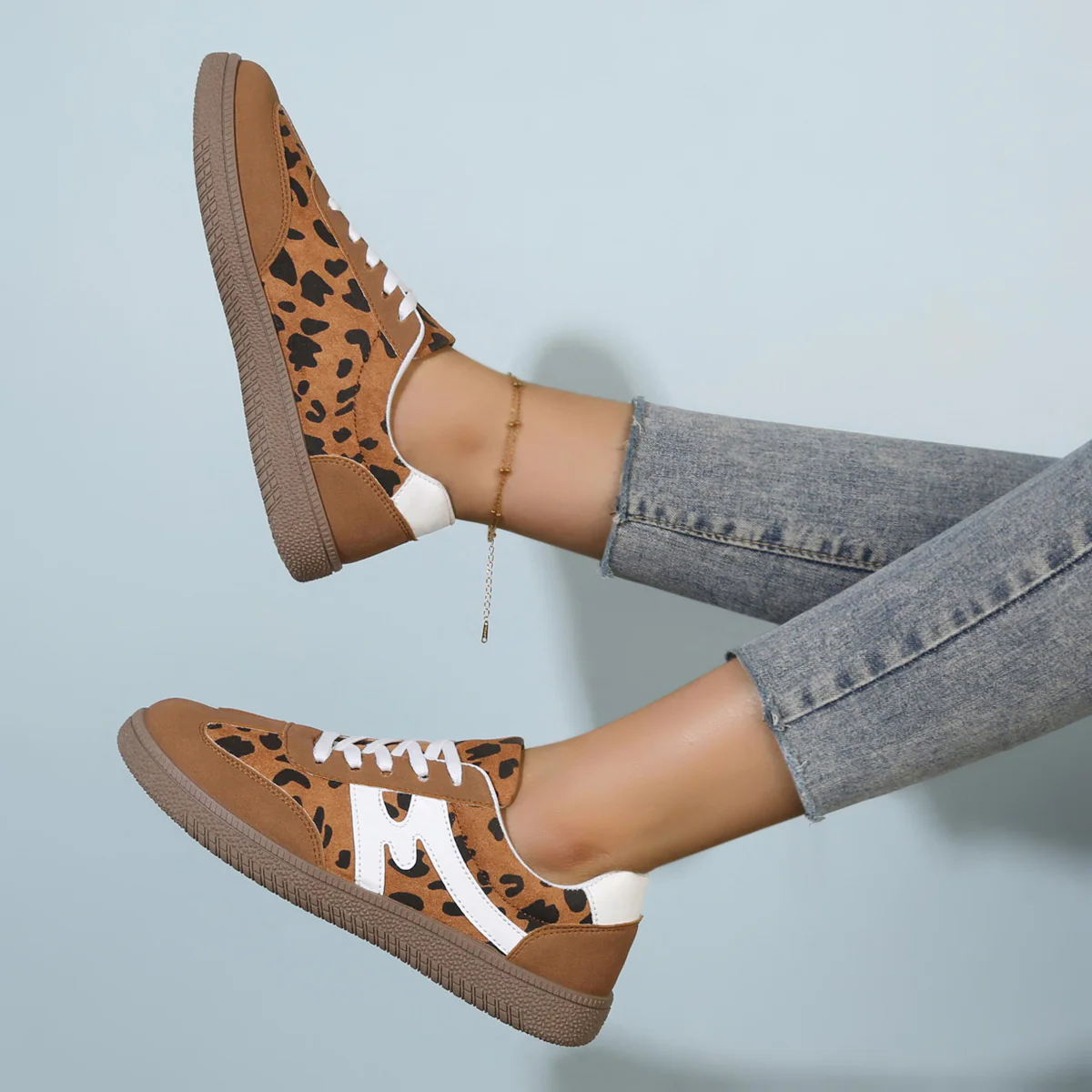 Damen Mode-Sneaker mit einzigartigem Leo-Design und rutschfester Sohle Heidi Mode - Image 4