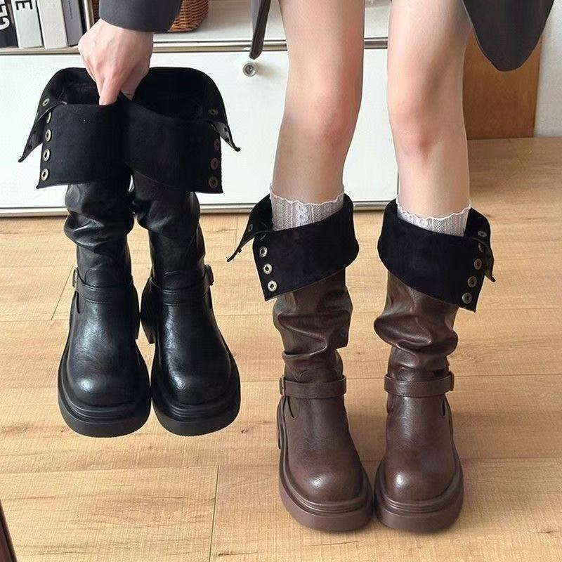 Damen Mode Stiefel mit eleganten Riemen und lässigem Design Heidi Mode - Image 5