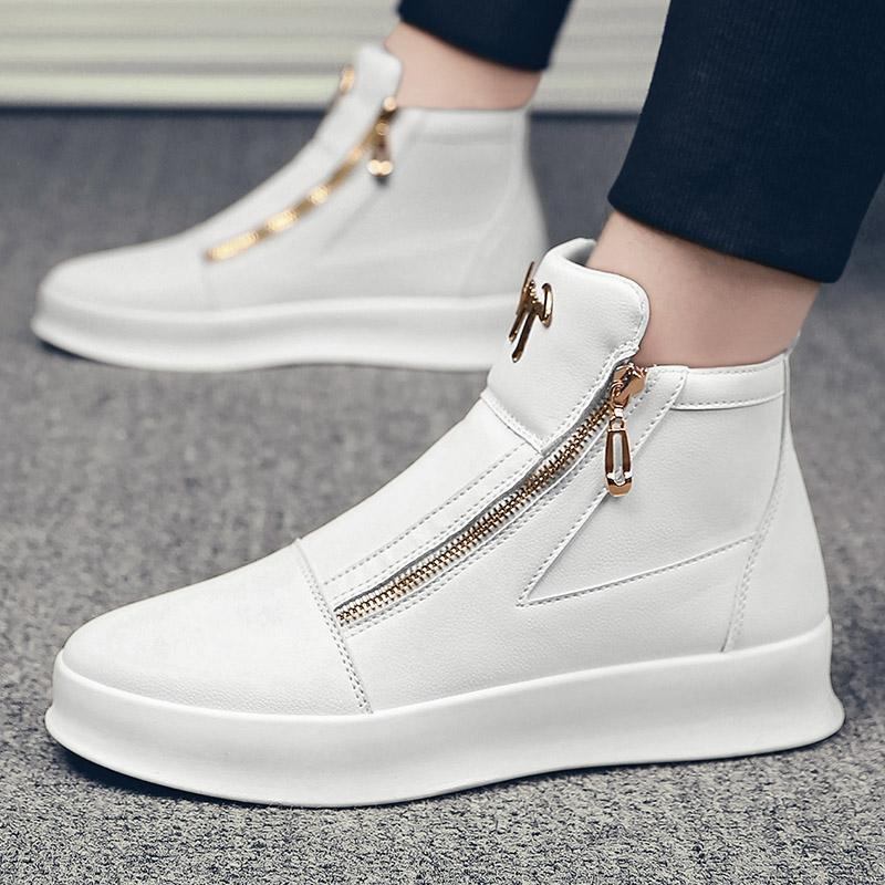 Damen Mode Stiefeletten mit Reißverschluss und gepolstertem Fußbett Heidi Mode