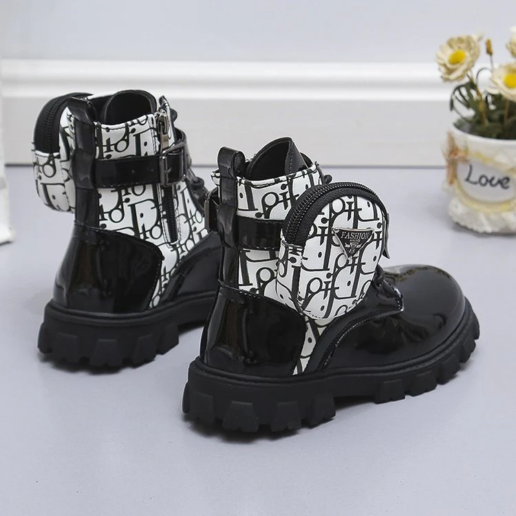 Damen modische Ankle Boots mit praktischen Taschen und robustem Profilsohle Heidi Mode - Image 2