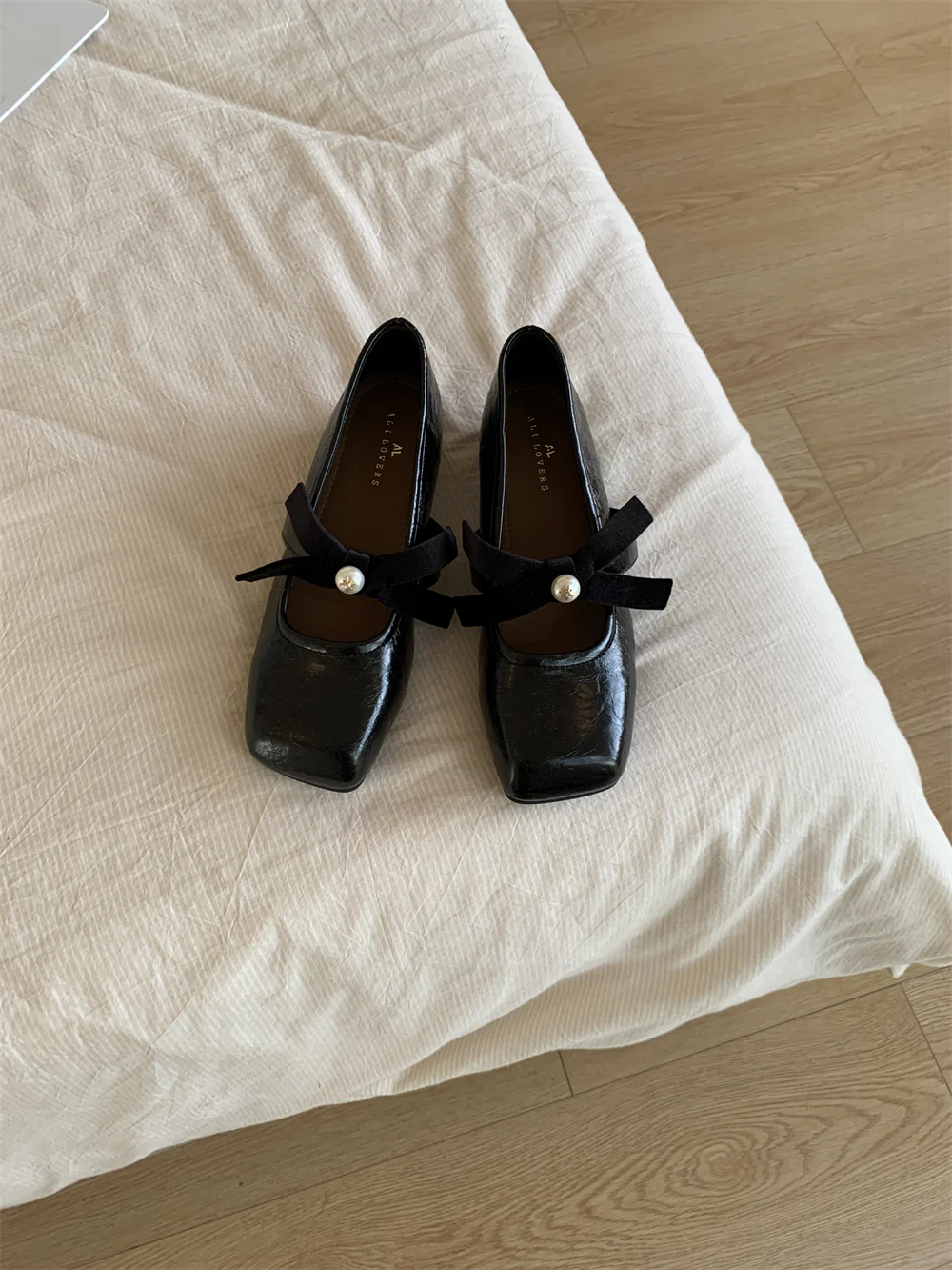 Damen Modische Ballerinas mit elegantem Schleifenakzent und feiner Perlenverzierung Heidi Mode - Image 7