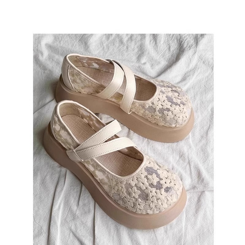 Damen modische Ballerinas mit floralem Design und dämpfender Sohle Heidi Mode - Image 2