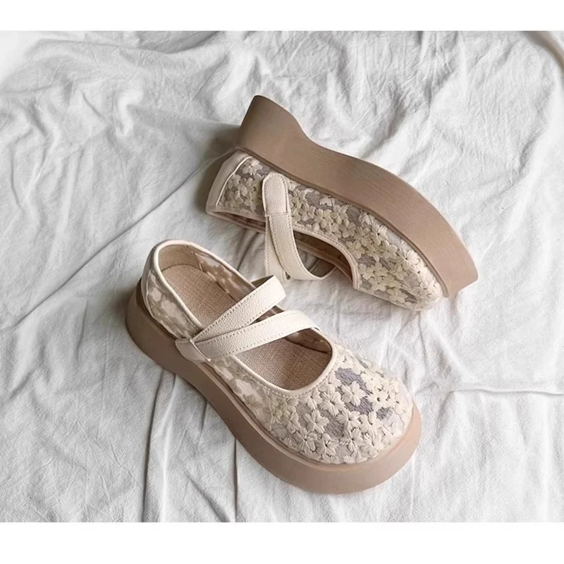 Damen modische Ballerinas mit floralem Design und dämpfender Sohle Heidi Mode - Image 3
