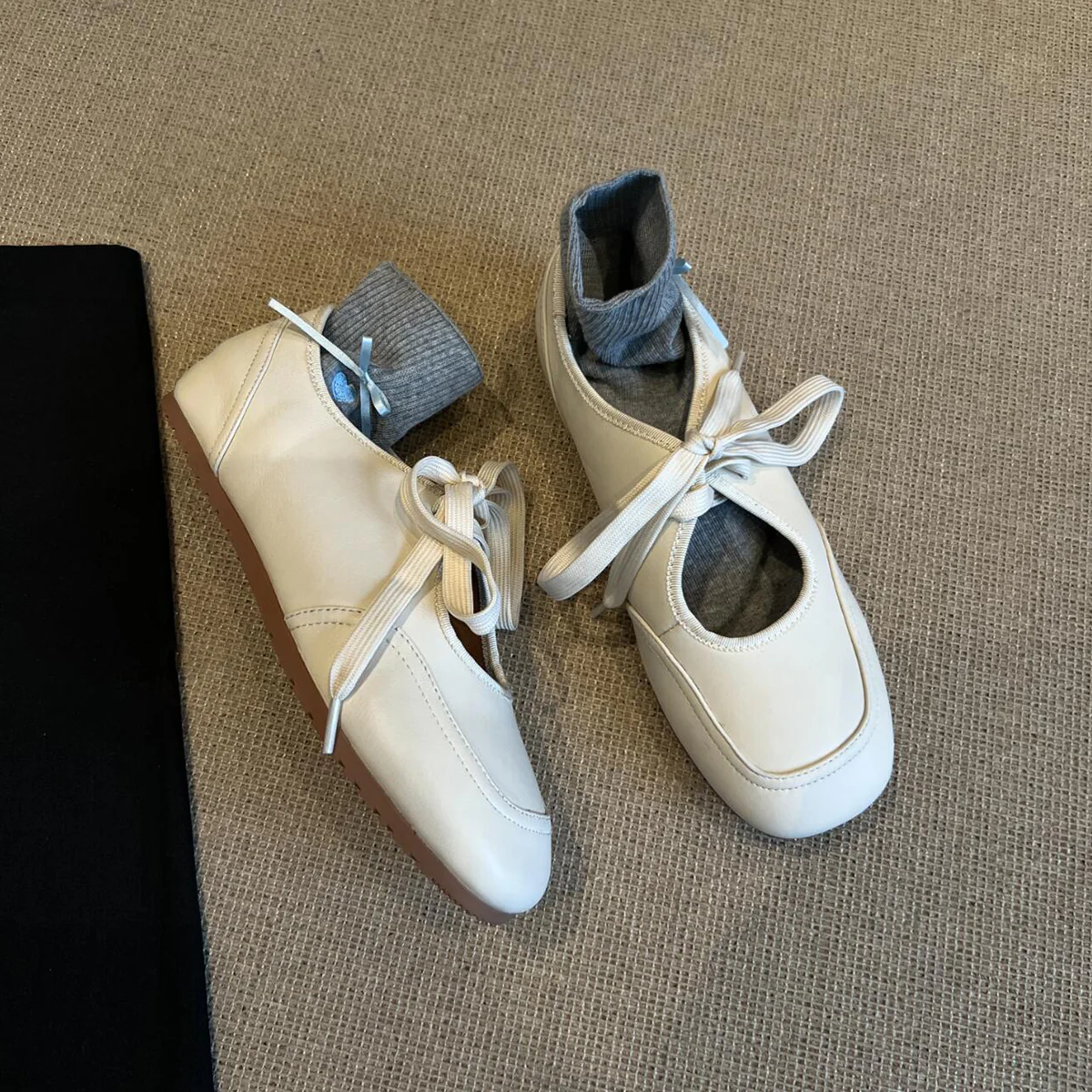 Damen modische Ballerinas mit integriertem Sockenkomplettsystem Heidi Mode - Image 2