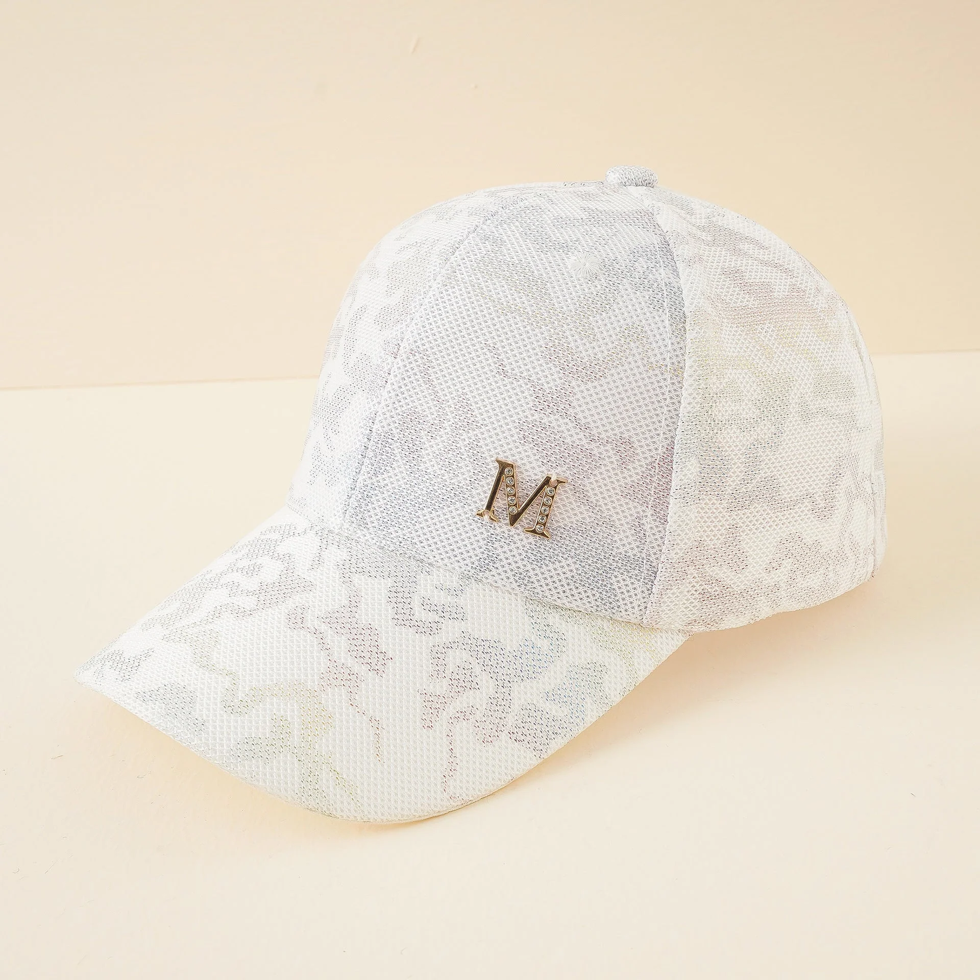 Damen Modische Baseball-Cap mit Stilvollem Mesh-Design und Glitzer-Applikation Heidi-Mode - Image 4
