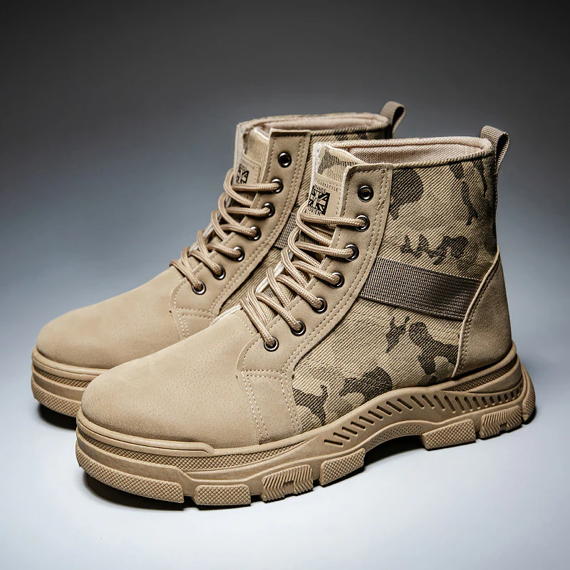 Damen modische camouflierte Ankle Boots mit rutschfester Sohle und elastischem Einsatz Heidi Mode - Image 3