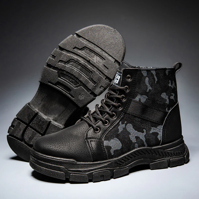 Damen modische camouflierte Ankle Boots mit rutschfester Sohle und elastischem Einsatz Heidi Mode - Image 4