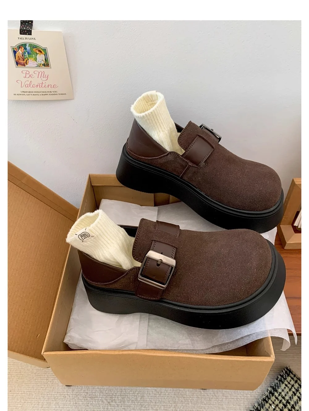 Damen Modische Chunky Clogs mit verstellbarem Schnallenverschluss und dickem Sohlenprofil Heidi Mode - Image 7