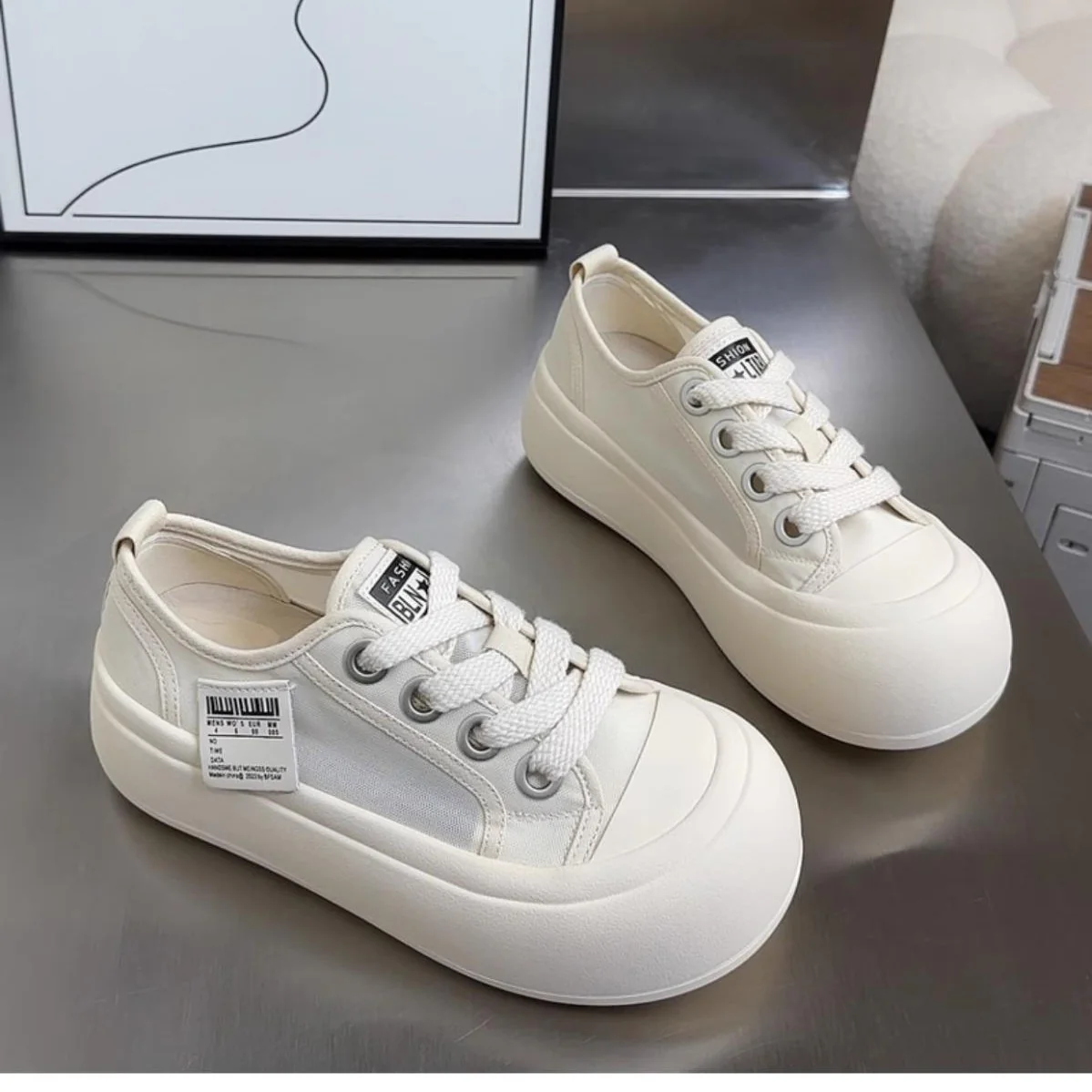 Damen modische Chunky-Sneaker mit bequemer Profilsohle Heidi Mode - Image 3