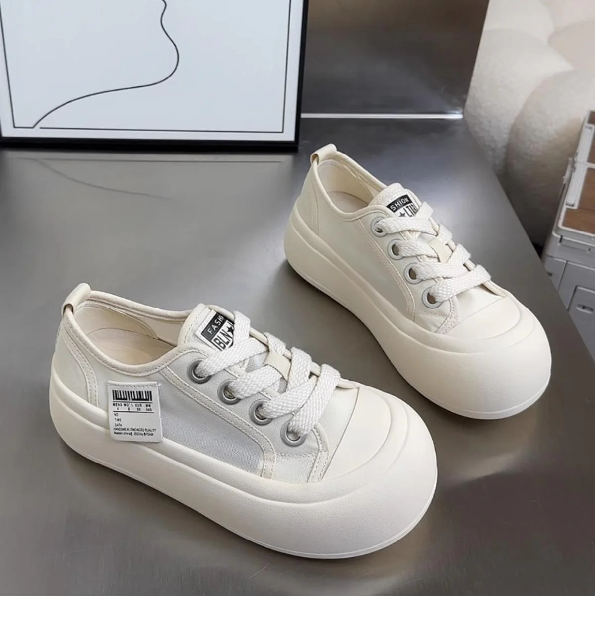 Damen modische Chunky-Sneaker mit bequemer Profilsohle Heidi Mode - Image 7