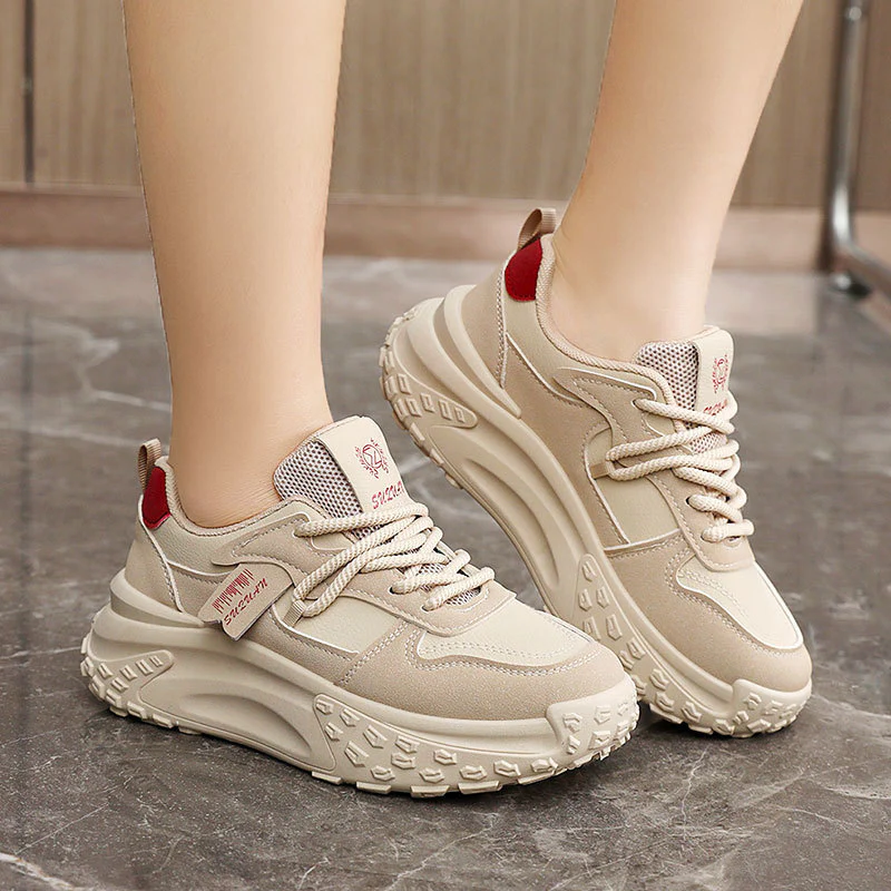 Damen modische Chunky Sneakers mit atmungsaktivem Mesh-Obermaterial Heidi Mode - Image 3