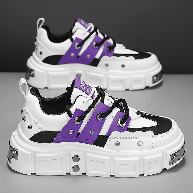 Damen modische Chunky Sneakers mit auffälligem Design und stabiler Laufsohle Heidi Mode - Image 2