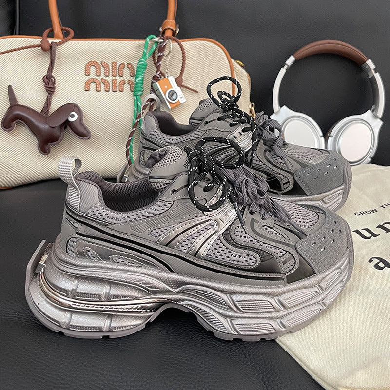Damen Modische Chunky Sneakers mit dämpfender Sohle und atmungsaktivem Obermaterial Heidi Mode - Image 6