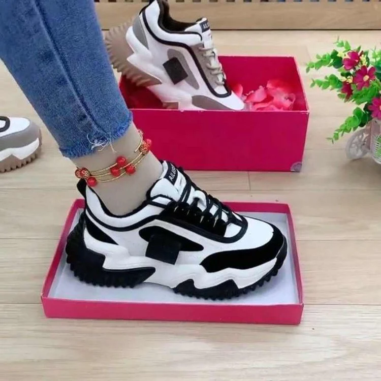Damen Modische Chunky Sneakers mit einzigartigem Sohlendesign Heidi Mode - Image 2