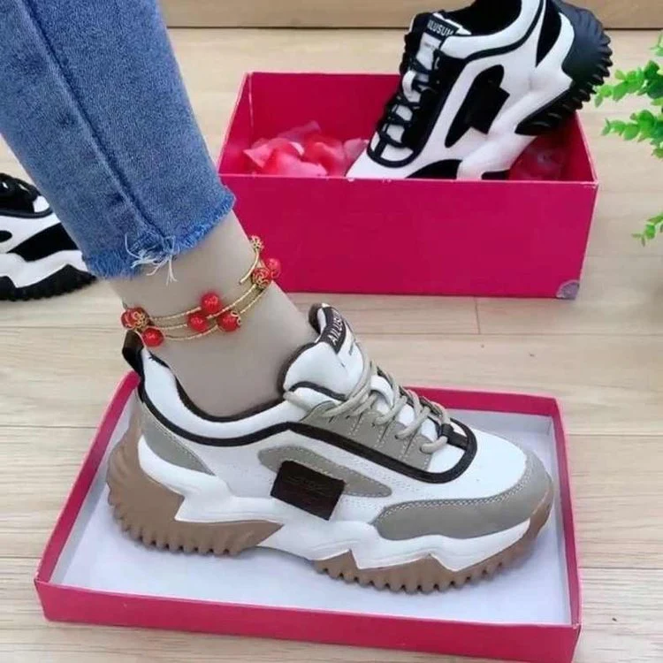 Damen Modische Chunky Sneakers mit einzigartigem Sohlendesign Heidi Mode - Image 4