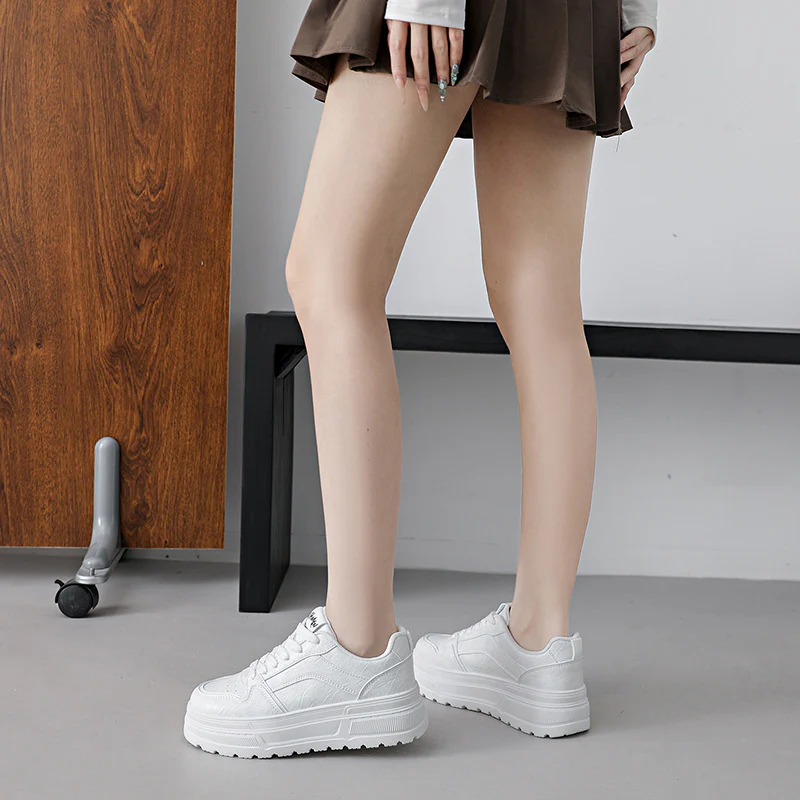 Damen Modische Chunky Sneakers mit elegantem Obermaterial und dämpfender Sohle Heidi Mode - Image 3