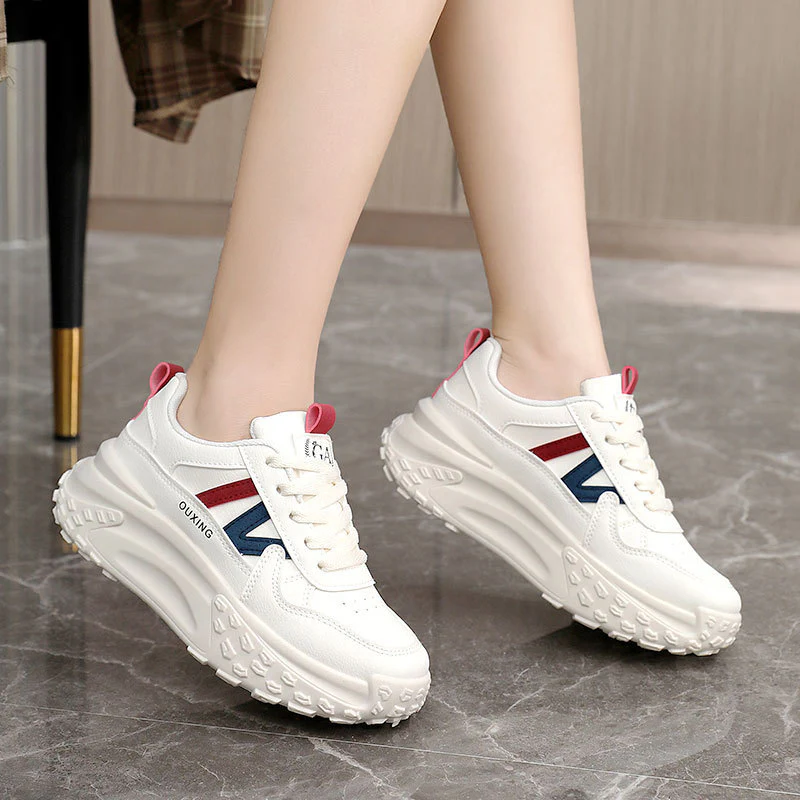 Damen modische Chunky Sneakers mit ergonomischer Dämpfung und strapazierfähigem Obermaterial Heidi Mode - Image 3